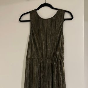 BCBG gold black romper